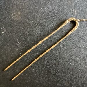 Antique Victorian Gold Hairpin & Chain